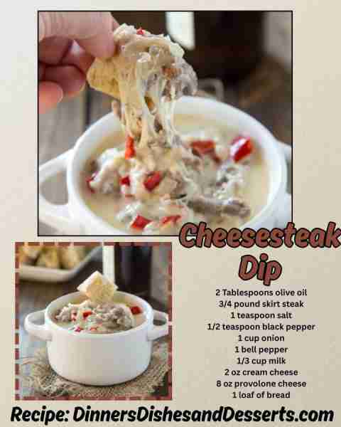 Turn the classic Philly Cheesesteak into a dip for your next get together. Recipe in comments