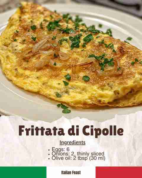 🍳 Frittata di Cipolle A simple yet flavorful onion omelet from Italy, great for breakfast or a ligh...