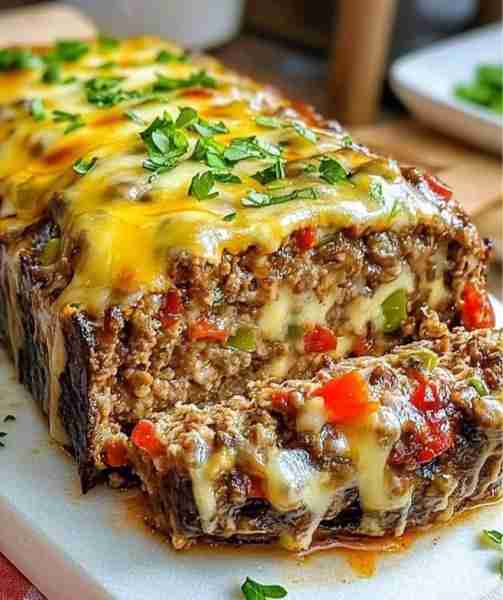 Philly Cheesesteak Meatloaf 😍 Enjoy the classic flavors of a Philly cheesesteak in a comforting and...