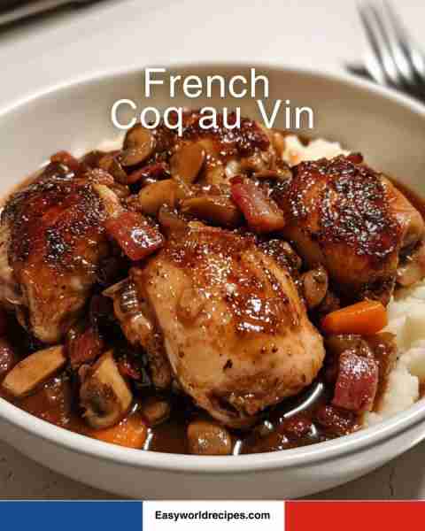 🍷 French Coq au Vin — full recipe below ❤️