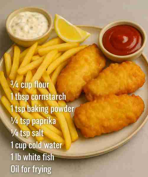 Fish & Chips 🐟🍟 Fish and chips is a British classic dating back to the 19th century, with fried fi...