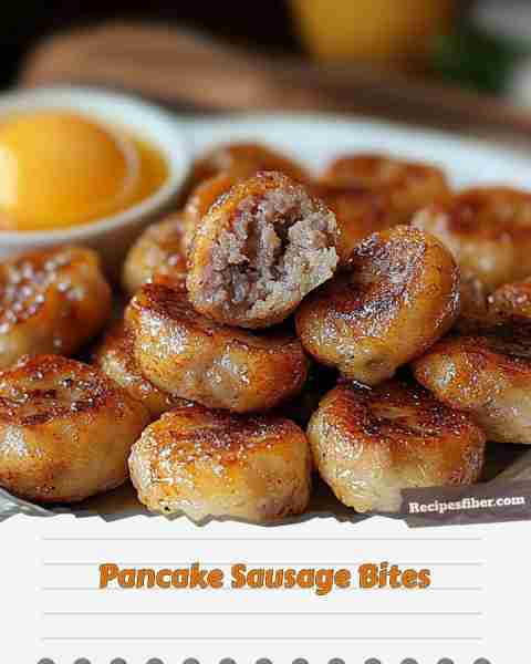 Pancake Sausage Bites 🥞✨ Delicious and easy-to-make bites for breakfast or snack! 📋 Ingredients...