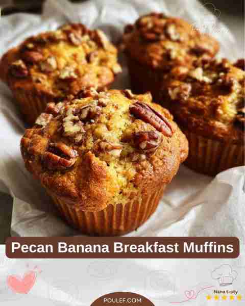 Pecan Banana Breakfast Muffins There's something heartwarming about the smell of freshly baked muffi...