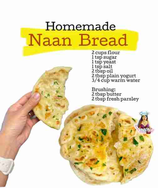 Naan bread are expensive! It’s time to make your own! Homemade Naan Bread Recipe Delicious, soft and...