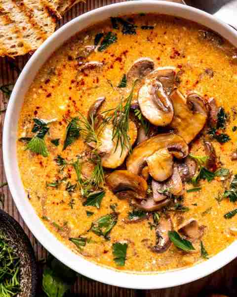 🍁 Hungarian Mushroom Soup will be your new favorite Autumn Soup!🍁