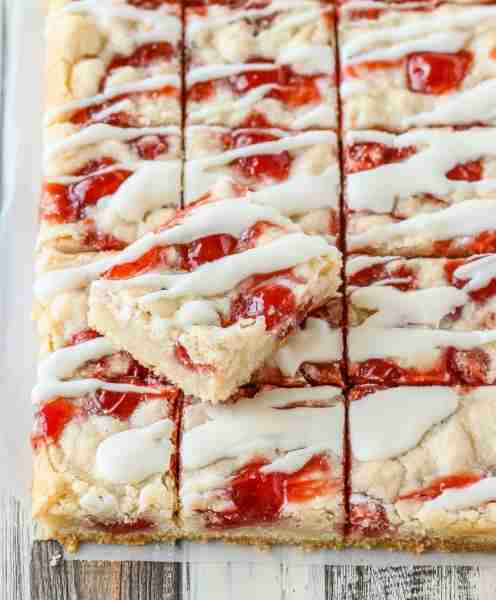 "These bars are simply delicious! I make them every year for my birthday using cherry pie filling. T...