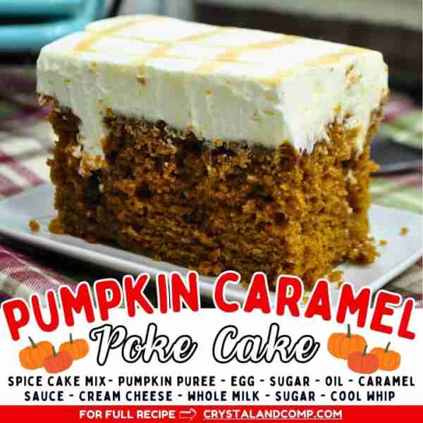 🎃 PUMPKIN CARAMEL POKE CAKE This dessert is incredible! RECIPE IN THE COMMENTS