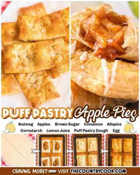 These Puff Pastry Apple Pies are impossible to resist! Flaky, golden, and filled with warm cinnamon-...