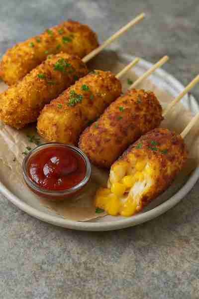 Crispy Cheesy Corn Sticks Introduction This deesviral recipe is a quick snack idea that never disapp...