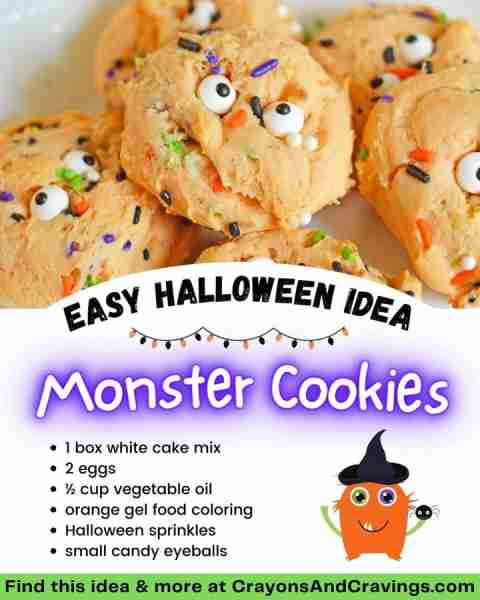 Halloween Cake Mix "Monster" Cookies 💜