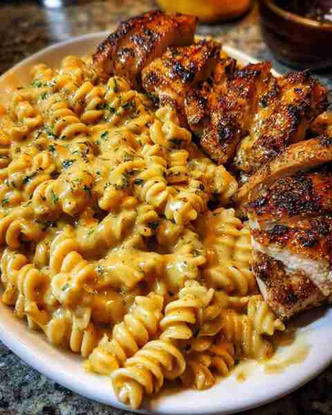 One-Pan Cajun Chicken Rotini in Creamy Mozzarella Garlic Cheese Sauce Ingredients: 1.5 lbs boneless,...