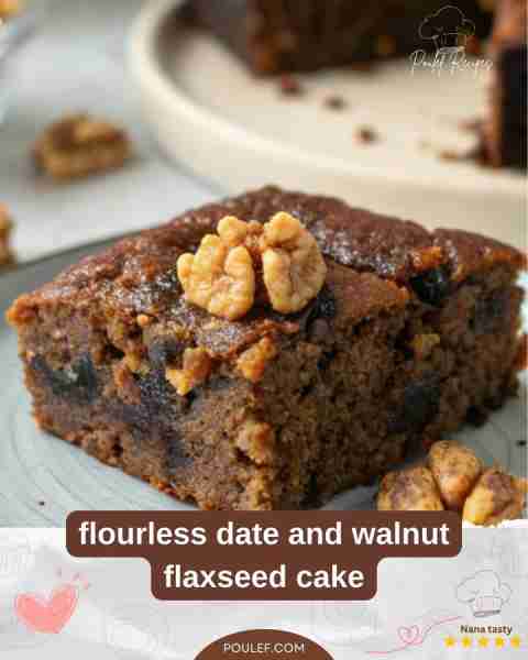 This flourless date and walnut flaxseed cake is a wholesome and comforting treat. This incredibly mo...