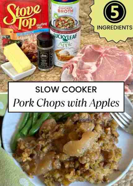 Slow Cooker Pork Chops with Apples Ingredients 2 1/4-2 1/2 pounds pork center loin and rib chops bon...