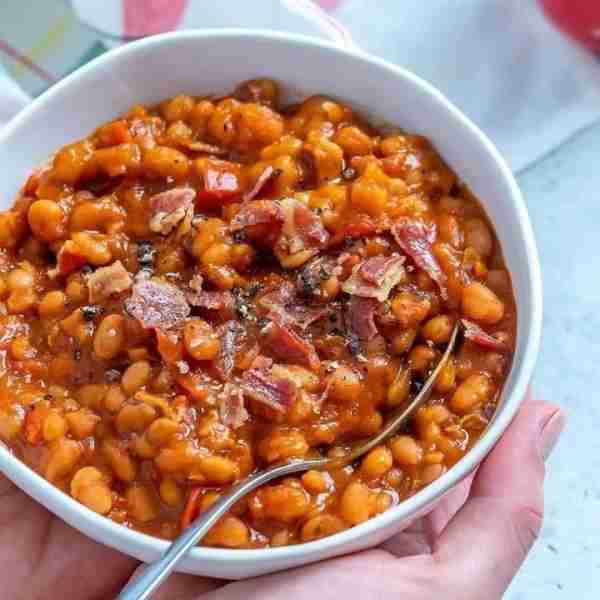 Healthier Crock-Pot ‘Baked’ Beans 🥓 Stove Top, AND Instant Pot Instructions are included too!