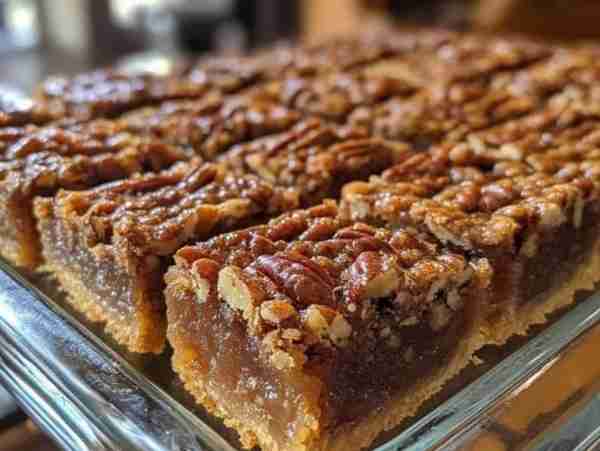 Easy Pecan Pie Bars Ingredients: 1 package (16 oz) refrigerated pie crusts (2 crusts) 1 cup light c...