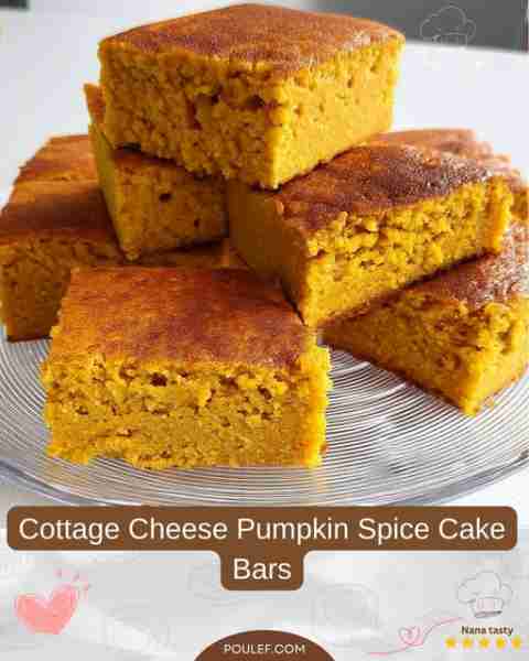 Cottage Cheese Pumpkin Spice Cake Bars 🎃🍰 – Cozy, Protein-Packed & Guilt-Free Ingredients: 1 cup c...