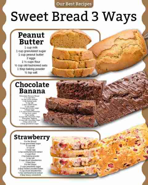 Warm, soft, and baked with love! Sweet Bread recipes that are perfect for fall and the holidays 🍁🍞...
