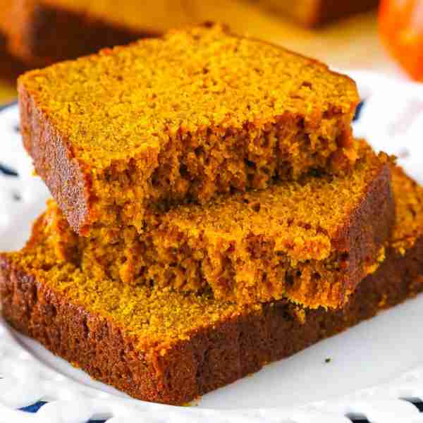 This pumpkin bread recipe makes two soft, moist loaves with the perfect amount of that classic pumpk...