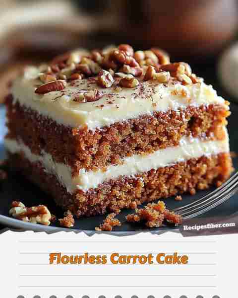 Flourless Carrot Cake 🥕 A delicious, low-carb treat perfect for any occasion! 📋 Ingredients - 200...