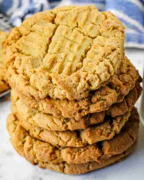 "These GIGANTIC peanut butter cookies are AMAZING! Soft, yet crispy on the outside. Fantastic flavor...