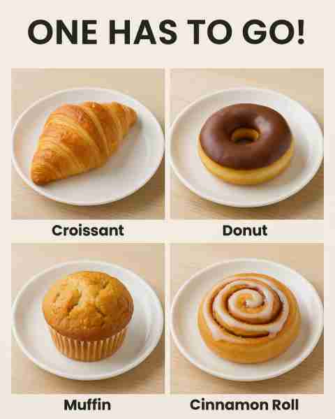 Croissant 🥐 Originating in Austria but perfected in France, the croissant is famous for its buttery...