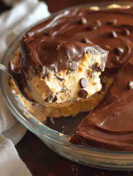 This Buckeye Dip tastes like someone turned all the best parts of a peanut butter cup into a bowl of...