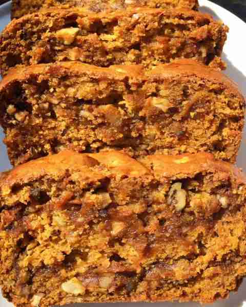 "Cinnamon nut filled pumpkin apple bread is moist, soft and delicious. If you like Pumpkin bread. I...