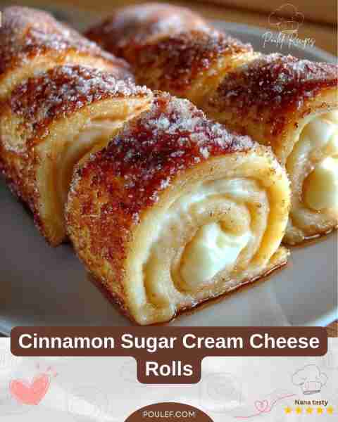 Cinnamon Sugar Cream Cheese Rolls Ingredients 8 oz cream cheese, softened 1/4 cup granulated sugar 1...