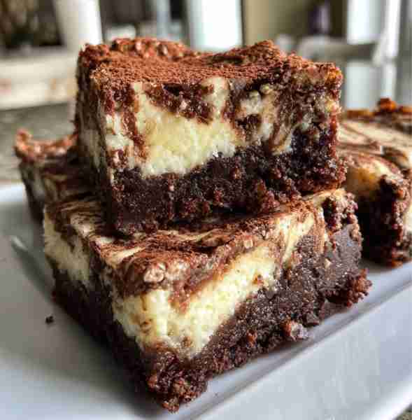 🍫 Cheesecake Brownies – Fudgy, Creamy, Irresistible ✨ What Makes These Special? These brownies are...