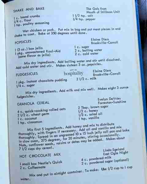 This & That! (From the Ogle County [Illinois] Homemakers Anniversary cookbook, 1938–1978)