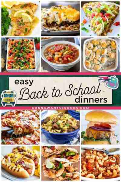 Easy Back To School Dinners! 🧡🍂 These dinners are easy to get on the table and sure to please the...