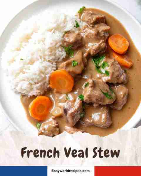 French Veal Stew — full recipe below 🍲❤️