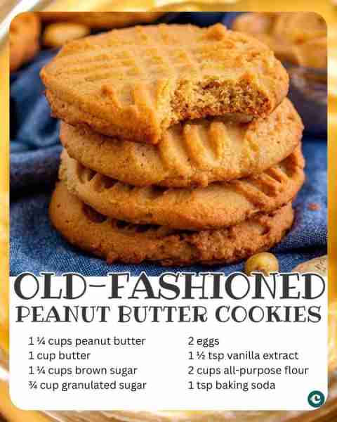 Sometimes the best cookies are the simplest ones. This old-school peanut butter cookie never fails....