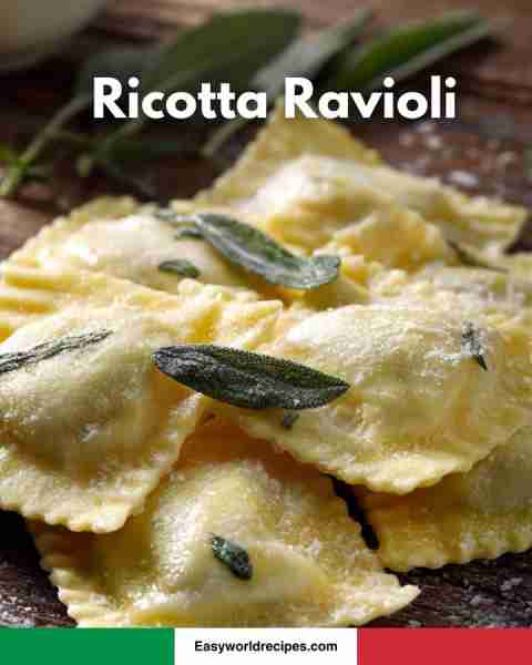 Ricotta Ravioli — homemade pasta recipe below 🍝❤️