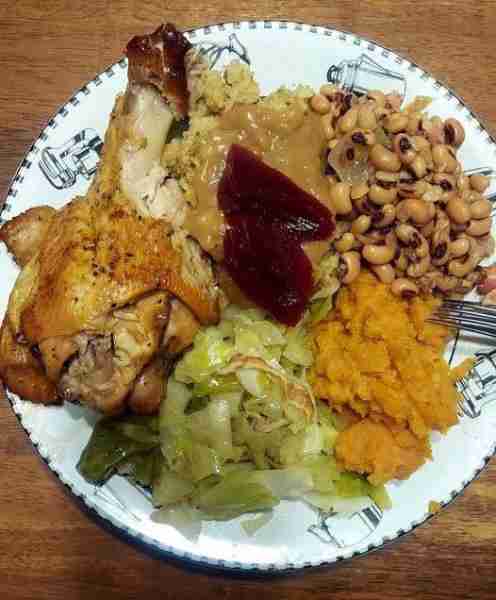 My wife cooked Sunday dinner. For a minute I thought it was Thanksgiving day but I realized it's sti...