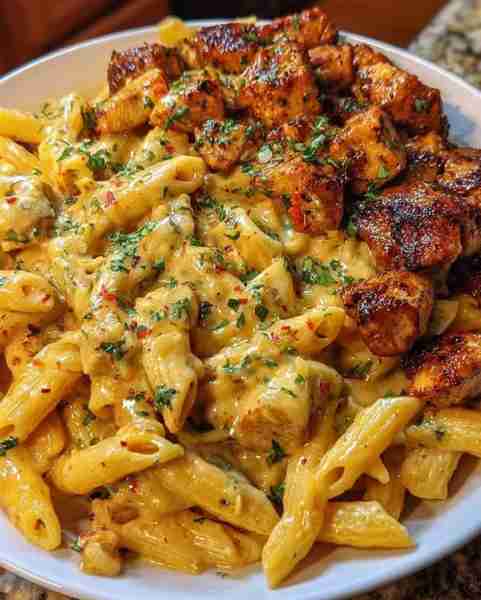 Cheesy Garlic Cajun Chicken Pasta Recipe Ingredients 1 lb boneless, skinless chicken breasts, cut in...