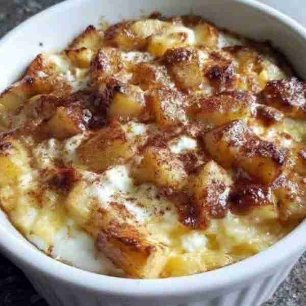 Baked Apple Cinnamon Cottage Cheese Breakfast Bowls – Warm, Cozy & Low-Carb Ingredients: 1 cup cotta...