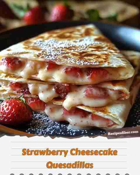 Strawberry Cheesecake Quesadillas 🍓🧀🌮 Deliciously sweet and savory treats for any occasion! 📋 I...