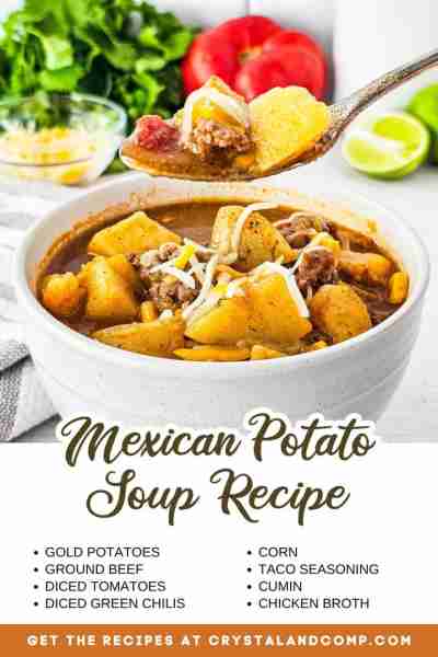 🥣 MEXICAN POTATO SOUP RECIPE This is a simple soup that is packed with flavor! RECIPE IN THE COMMEN...