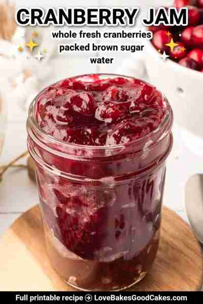 RECIPE - https://www.lovebakesgoodcakes.com/cranberry-ja/ Cranberries, sugar, water plus a 25-minute...