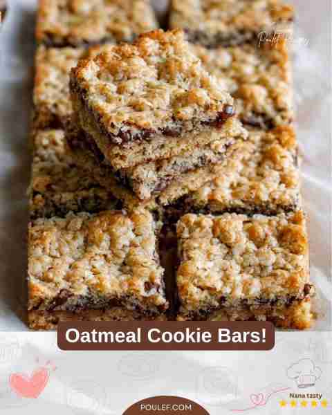 Oatmeal Cookie Bars! Baked a batch when I visited my mom, and she said: “These smell better than any...