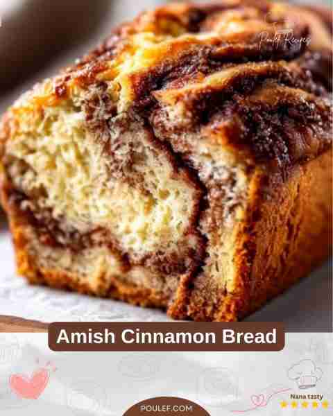 Amish Cinnamon Bread 🍞✨ INGREDIENTS: 1 cup all-purpose flour 🌾 1 cup sugar 🍬 1 cup milk 🥛 1/2 c...