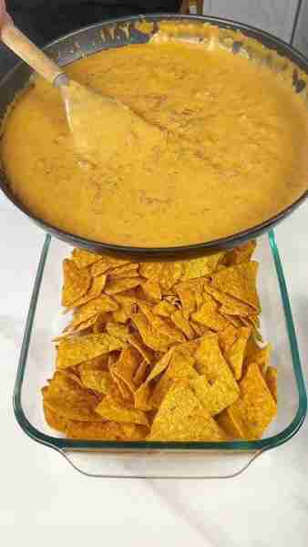 Nacho Dorito Casserole Ingredients: ⦁ Ground beef ⦁ Taco seasoning ⦁ Crushed Nacho Doritos (used as...