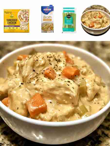Chicken and Dumplings Ingredients: - 1 whole chicken, cut into pieces - 2 cups all-purpose flour - 1...