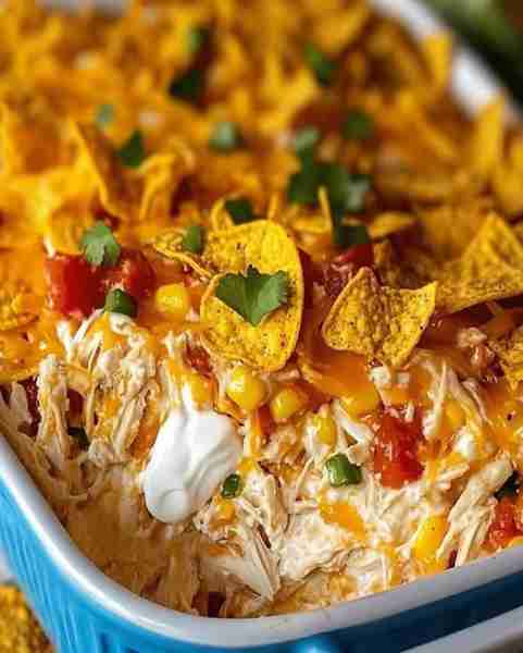 Cheesy Mexican White Trash Casserole you’ll need : 1-bag Nacho Doritos Crushed for layering. 2 cups...