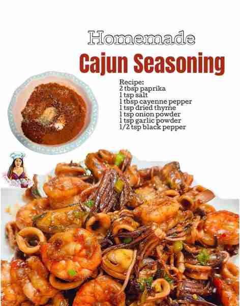Homemade Cajun Seasoning If you love spicy food, this seasoning is best for you! Recipe: 2 tbsp pap...
