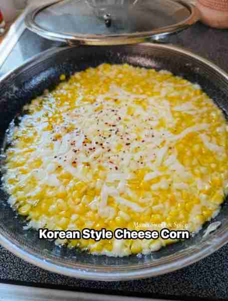 Korean Style Cheese Corn! Cheesy Corn Dip Recipe🥰 Recipe: 2 corn in a cob, shredded (about 2 1/2 cu...