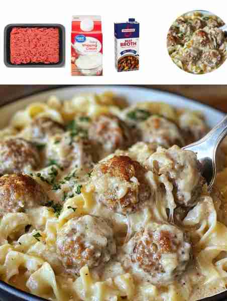 Swedish Meatballs Ingredients: - 1 lb ground beef - 1/2 cup breadcrumbs - 1/4 cup milk - 1 small oni...