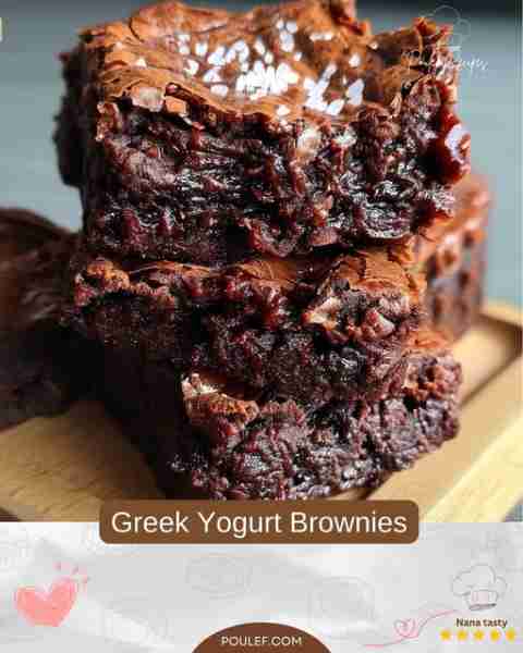 Greek Yogurt Brownies (Zero Sugar Snack) Fudgy, rich, and guilt-free—these brownies are naturally sw...