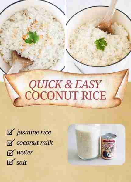 Make fluffy, fragrant coconut rice with just a few simple ingredients! This easy recipe transforms e...